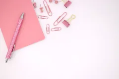 pink notebook