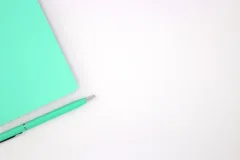 turquoise notebook